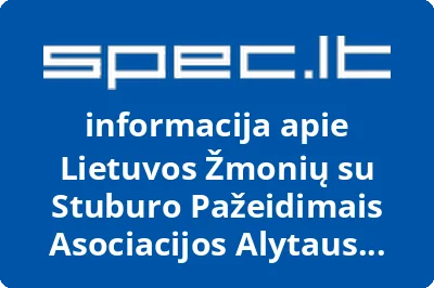 Lietuvos žmonių su stuburo pažeidimais asociacijos Alytaus miesto ir rajono skyrius