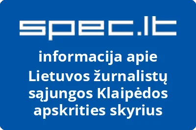 Lietuvos žurnalistų sąjungos Klaipėdos apskrities skyrius