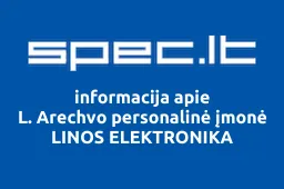 L. Arechvo personalinė įmonė LINOS ELEKTRONIKA | spec.lt