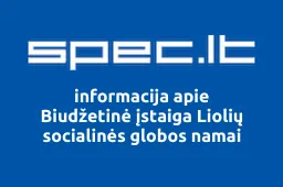 Biudžetinė įstaiga Liolių socialinės globos namai iliustracija