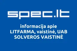 LITFARMA, vaistinė, UAB SOLVEROS VAISTINĖ | spec.lt