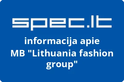 Lithuania fashion group, MB