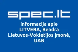 LITVERA, Bendra Lietuvos-Vokietijos įmonė, UAB | spec.lt