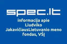 Liudviko JakavičiausLietuvanio meno fondas, VŠĮ | spec.lt