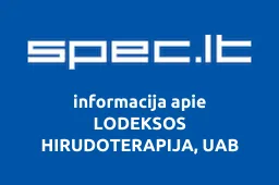 LODEKSOS HIRUDOTERAPIJA, UAB