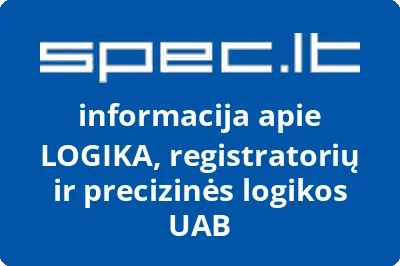 Registratorių ir precizinės logikos uždaroji akcinė bendrovė Logika