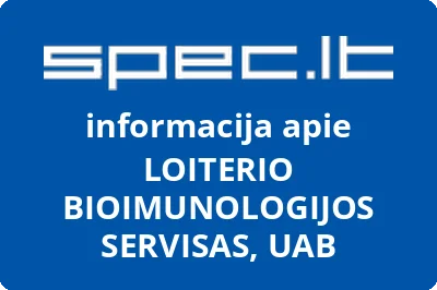 LOITERIO BIOIMUNOLOGIJOS SERVISAS, UAB