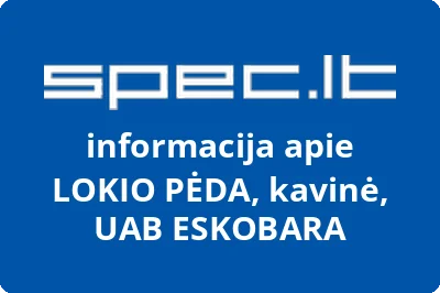 LOKIO PĖDA, kavinė, UAB ESKOBARA