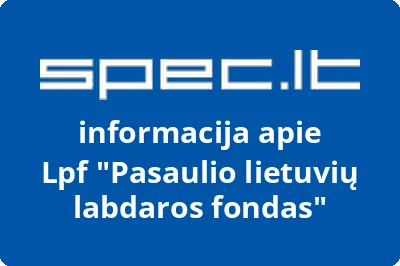 Lpf Pasaulio lietuvių labdaros fondas