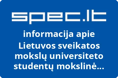 Lietuvos sveikatos mokslų universiteto studentų mokslinė draugija