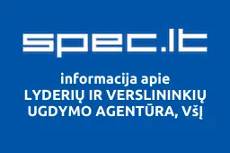 LYDERIŲ IR VERSLININKIŲ UGDYMO AGENTŪRA, VšĮ | spec.lt