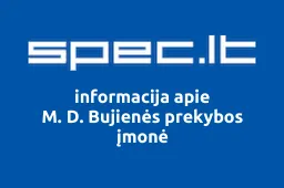 M. D. Bujienės prekybos įmonė | spec.lt