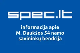 M. Daukšos 54 namo savininkų bendrija iliustracija