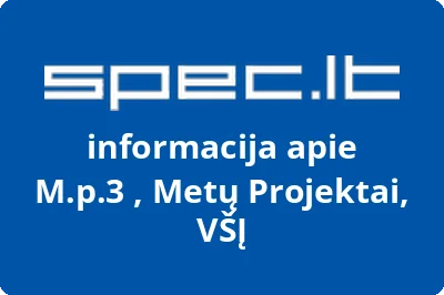 VIEŠOJI ĮSTAIGA METŲ PROJEKTAI