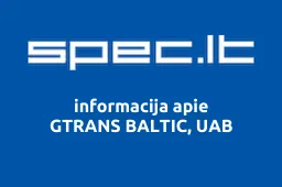 GTRANS BALTIC, UAB | spec.lt
