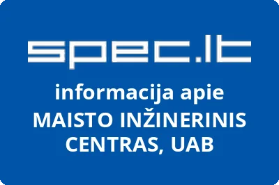 MAISTO INŽINERINIS CENTRAS, UAB