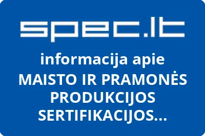 MAISTO IR PRAMONĖS PRODUKCIJOS SERTIFIKACIJOS CENTRAS, VŠĮ