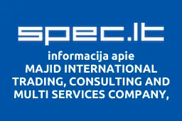 MAJID INTERNATIONAL TRADING, CONSULTING AND MULTI SERVICES COMPANY, UAB | spec.lt