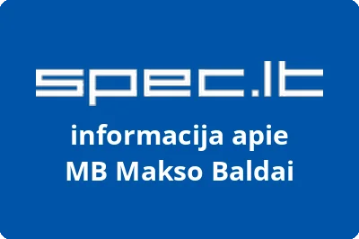 Makso Baldai, MB | spec.lt