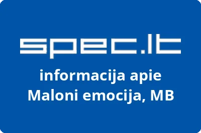 Maloni emocija, MB | spec.lt