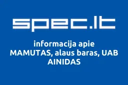 MAMUTAS, alaus baras, UAB AINIDAS | spec.lt