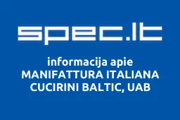 MANIFATTURA ITALIANA CUCIRINI BALTIC, UAB | spec.lt