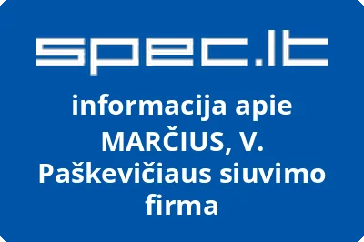 MARČIUS, V. Paškevičiaus siuvimo firma