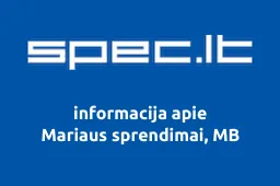 Mariaus sprendimai, MB | spec.lt