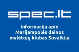 Marijampolės dainos mylėtojų klubas Suvalkija | spec.lt