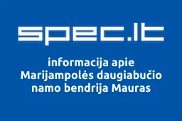 Marijampolės daugiabučio namo bendrija Mauras iliustracija