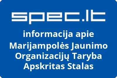 Marijampolės Jaunimo Organizacijų Taryba Apskritas Stalas