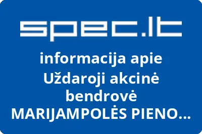MARIJAMPOLĖS PIENO KONSERVAI, UAB