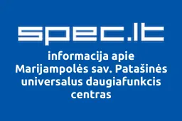 Marijampolės sav. Patašinės universalus daugiafunkcis centras iliustracija