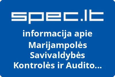 Marijampolės Savivaldybės Kontrolės ir Audito Tarnyba