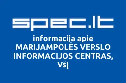 MARIJAMPOLĖS VERSLO INFORMACIJOS CENTRAS, VšĮ | spec.lt
