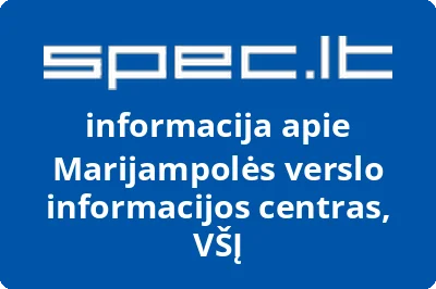 Marijampolės verslo informacijos centras, VŠĮ