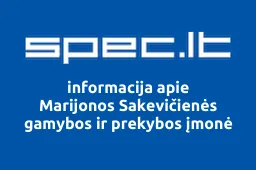 Marijonos Sakevičienės gamybos ir prekybos įmonė iliustracija
