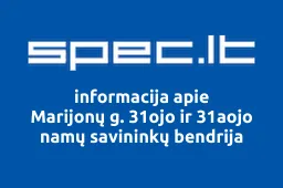 Marijonų g. 31ojo ir 31aojo namų savininkų bendrija | spec.lt