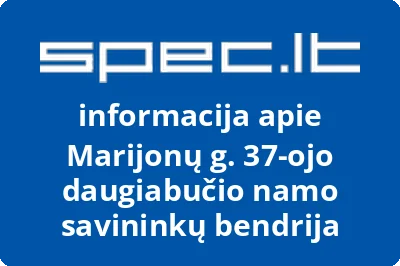 Marijonų g. 37-ojo daugiabučio namo savininkų bendrija | spec.lt