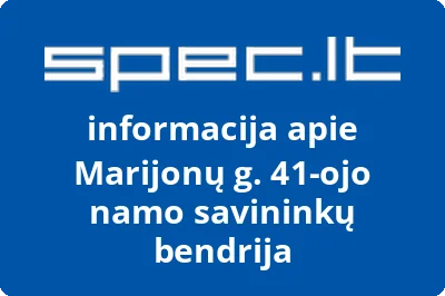 Marijonų g. 41-ojo namo savininkų bendrija