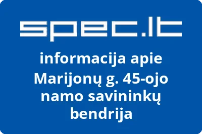Marijonų g. 45-ojo namo savininkų bendrija