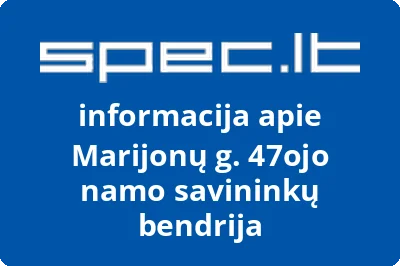 Marijonų g. 47ojo namo savininkų bendrija