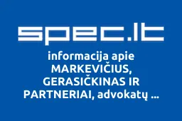 MARKEVIČIUS, GERASIČKINAS IR PARTNERIAI, advokatų profesinė bendrija iliustracija