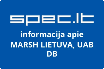 Uždaroji akcinė draudimo brokerių bendrovė MARSH LIETUVA