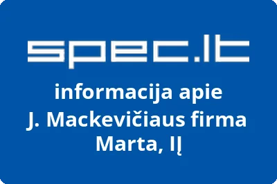J. Mackevičiaus firma Marta, IĮ