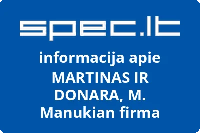 MARTINAS IR DONARA, M. Manukian firma
