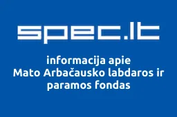 Mato Arbačausko labdaros ir paramos fondas | spec.lt