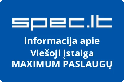 MAXIMUM PASLAUGŲ, VŠĮ