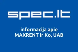 MAXRENT ir Ko, UAB | spec.lt