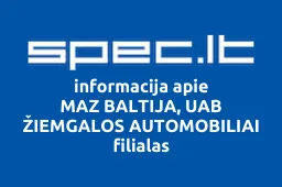 MAZ BALTIJA, UAB ŽIEMGALOS AUTOMOBILIAI filialas | spec.lt